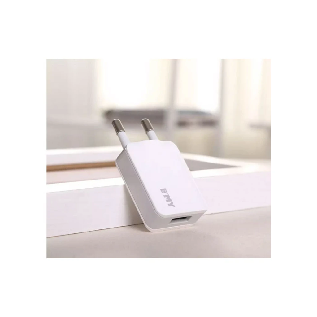 Мережевий зарядний пристрій MicroUSB EMY MY223 Wall Charger (1 USB/1A) + cable White