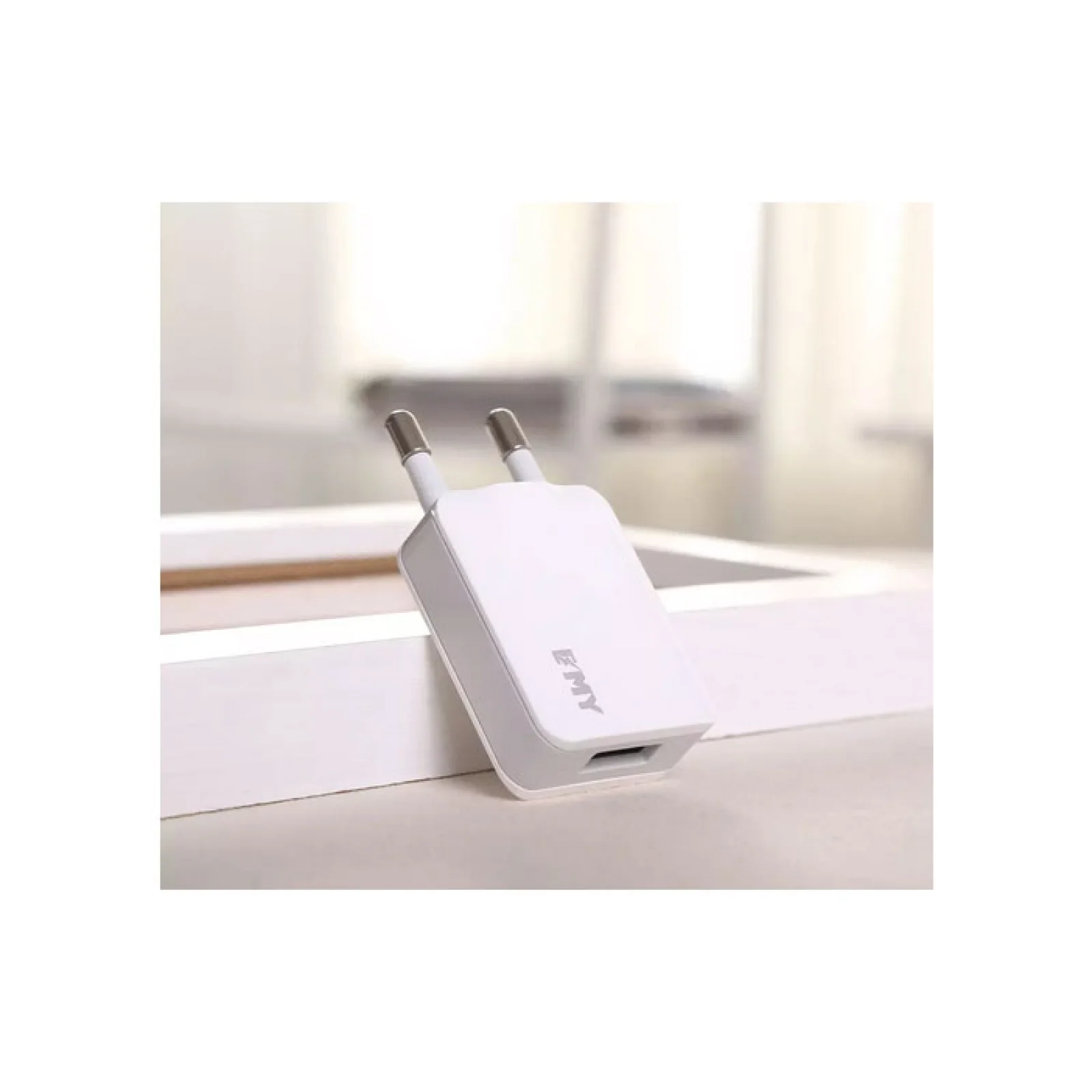 Мережевий зарядний пристрій MicroUSB EMY MY223 Wall Charger (1 USB/1A) + cable White