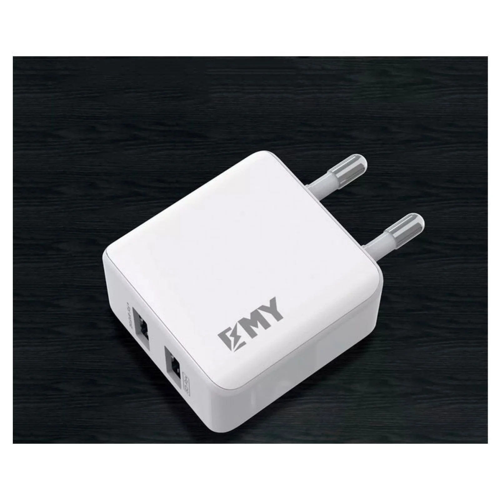 Мережевий зарядний пристрій iPhone 5/6 EMY MY226 Wall Charger (2 USB/2.4A) + cable White