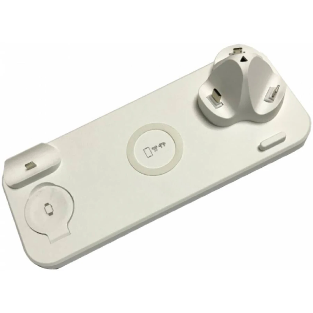Зарядний пристрій 6in1 (Micro, Lightning, Type-C) Fast Charger White
