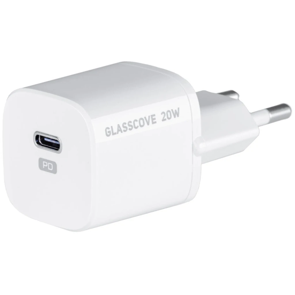 Сетевое зарядное устройство Glasscove 20W Type-C PD (TC-099PD) White