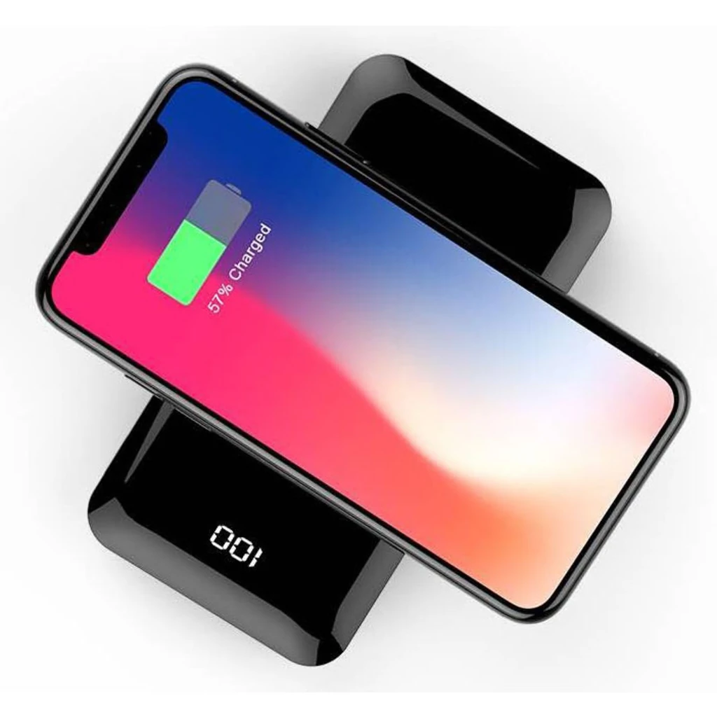 Зовнішній акумулятор Golf W5 8000 mAh Black (бездротова зарядка)