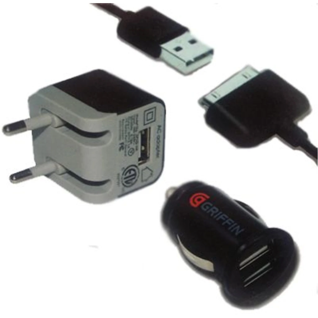 Зарядное устройство Griffin PowerDuo Micro Car+Wall Chargers для iPhone и iPod