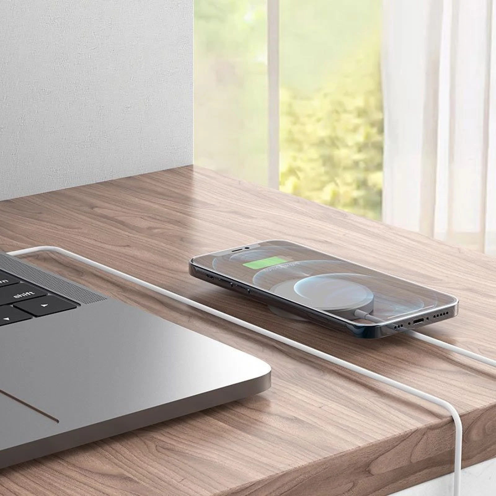 Бездротова зарядка Hoco CW30 Pro Metal Silver
