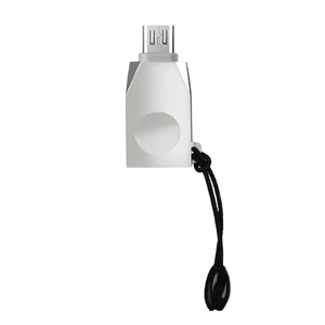 Переходник Hoco UA10 OTG USB to MicroUSB Nickel
