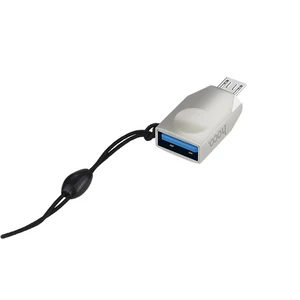 Переходник Hoco UA10 OTG USB to MicroUSB Nickel