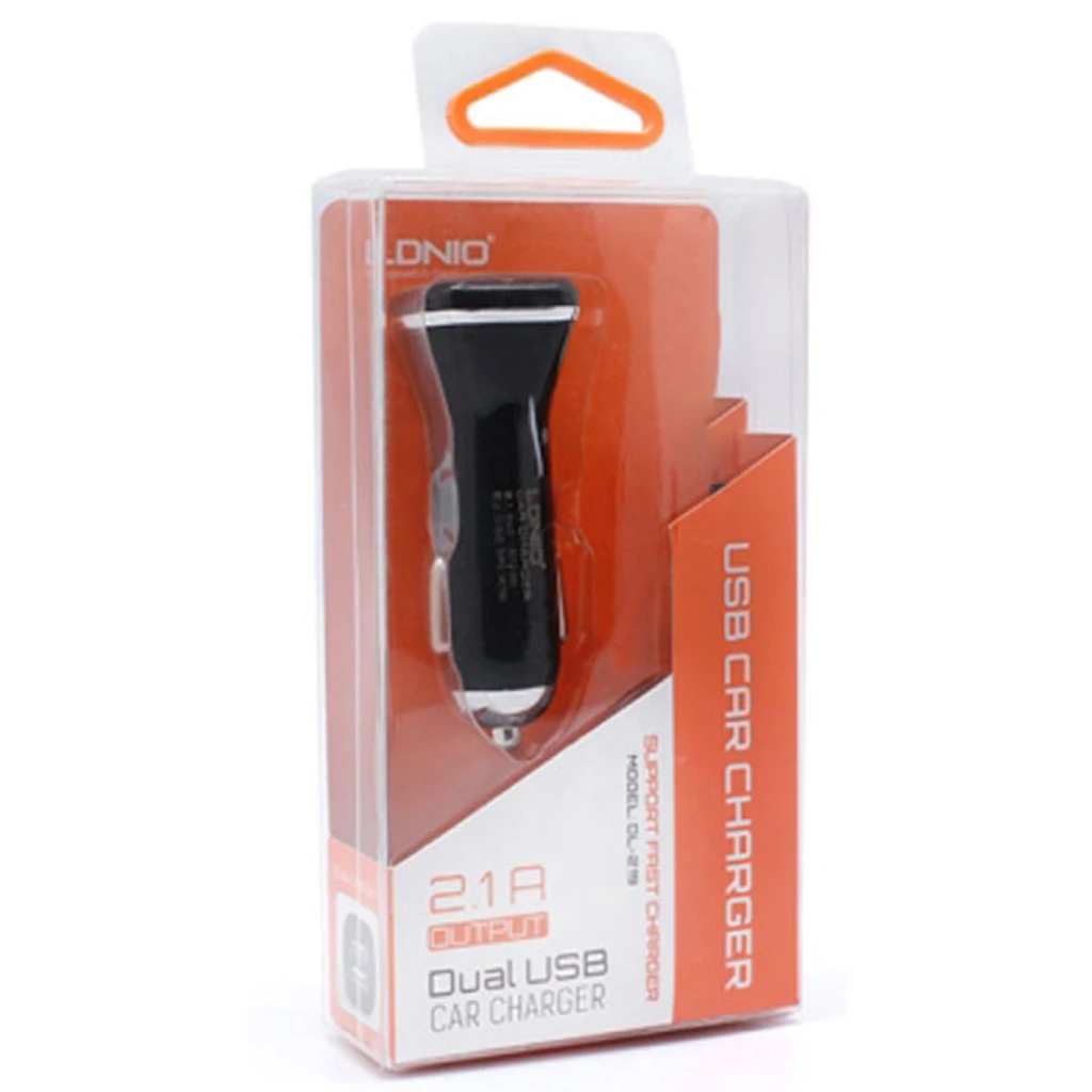 Автомобильное зарядное устройство LDNIO DL-219 Car Charger (2 USB/2.1A) Black