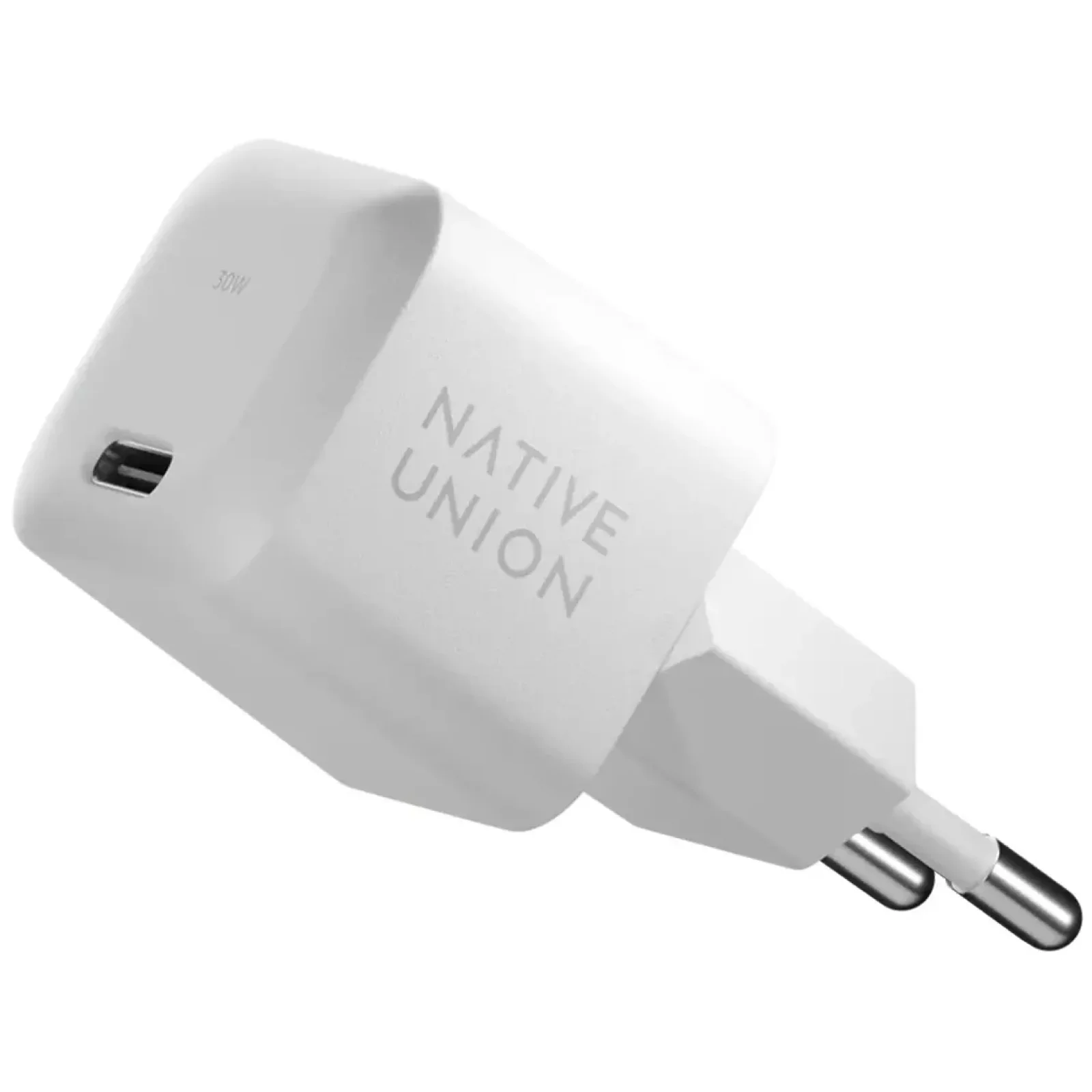 Мережевий зарядний пристрій Native Union Fast GaN Charger PD 30W USB-C Port White (FAST-PD30-2-WHT-EU)