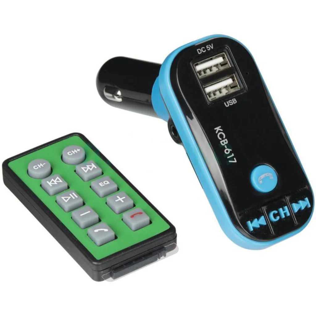 FM модулятор Optima FM-03 (Bluetooth, MicroSD, 2USB, Aux in, Call Answer)