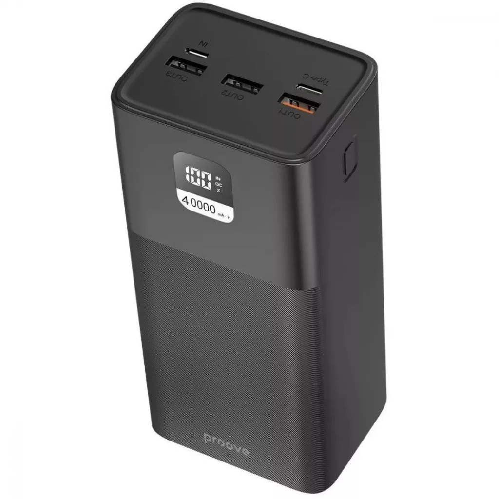 Зовнішній акумулятор Proove Giant 100W 40000mAh Black (PBGI99320001)