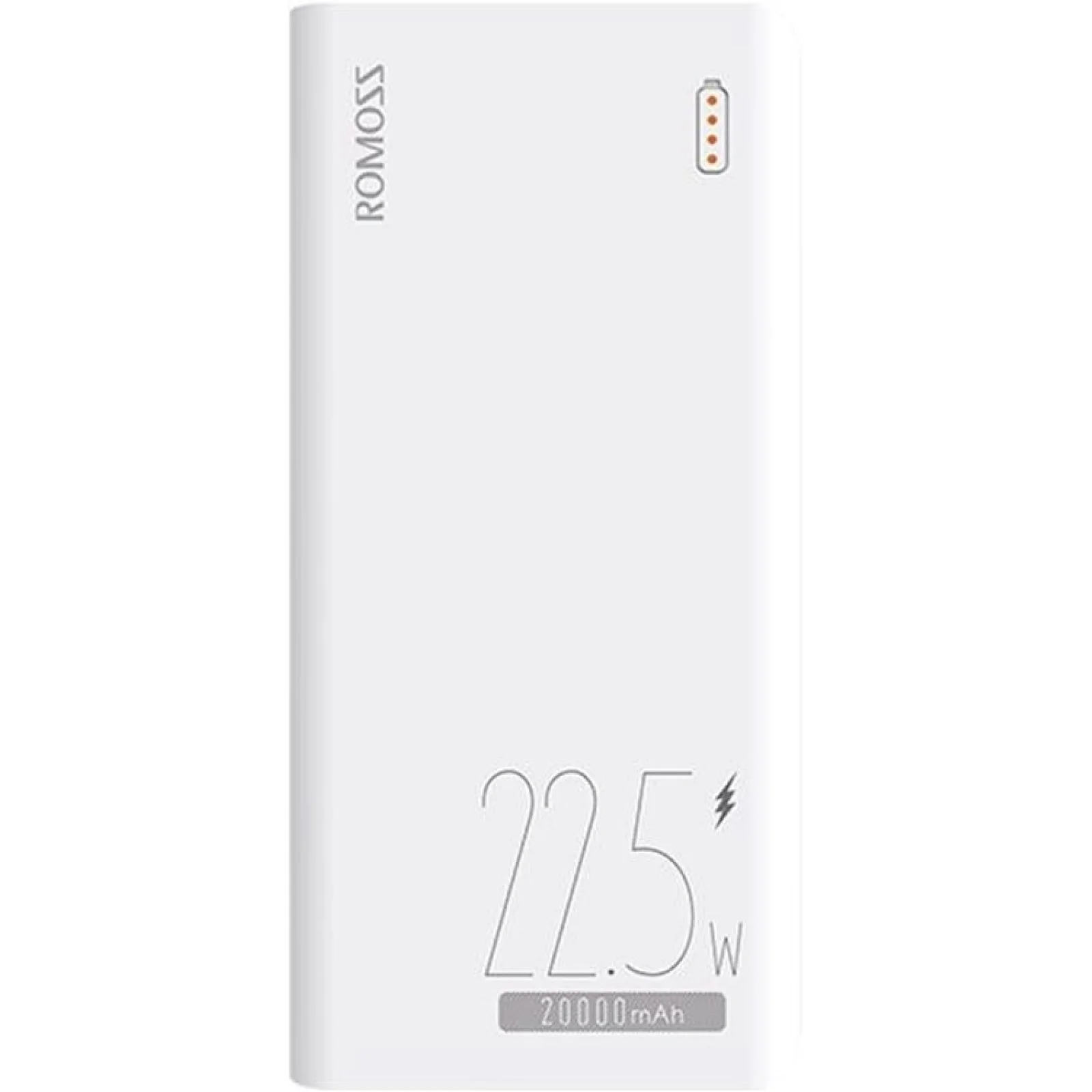 Зовнішній акумулятор Romoss 20000mAh Sense 6 22,5W (PPH80-611-1121H) UA
