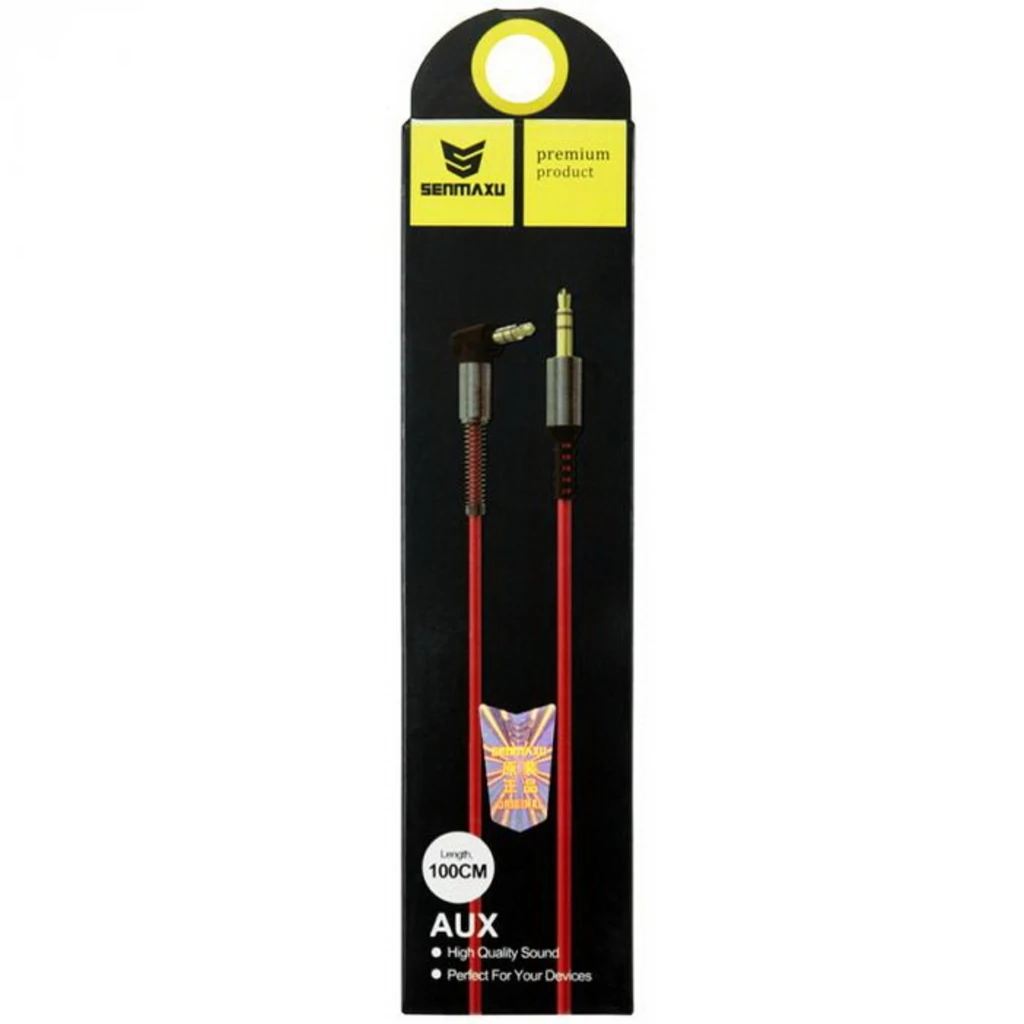 Аудио удлинитель 3.5х3.5 1м Senmaxu SMX-101 White