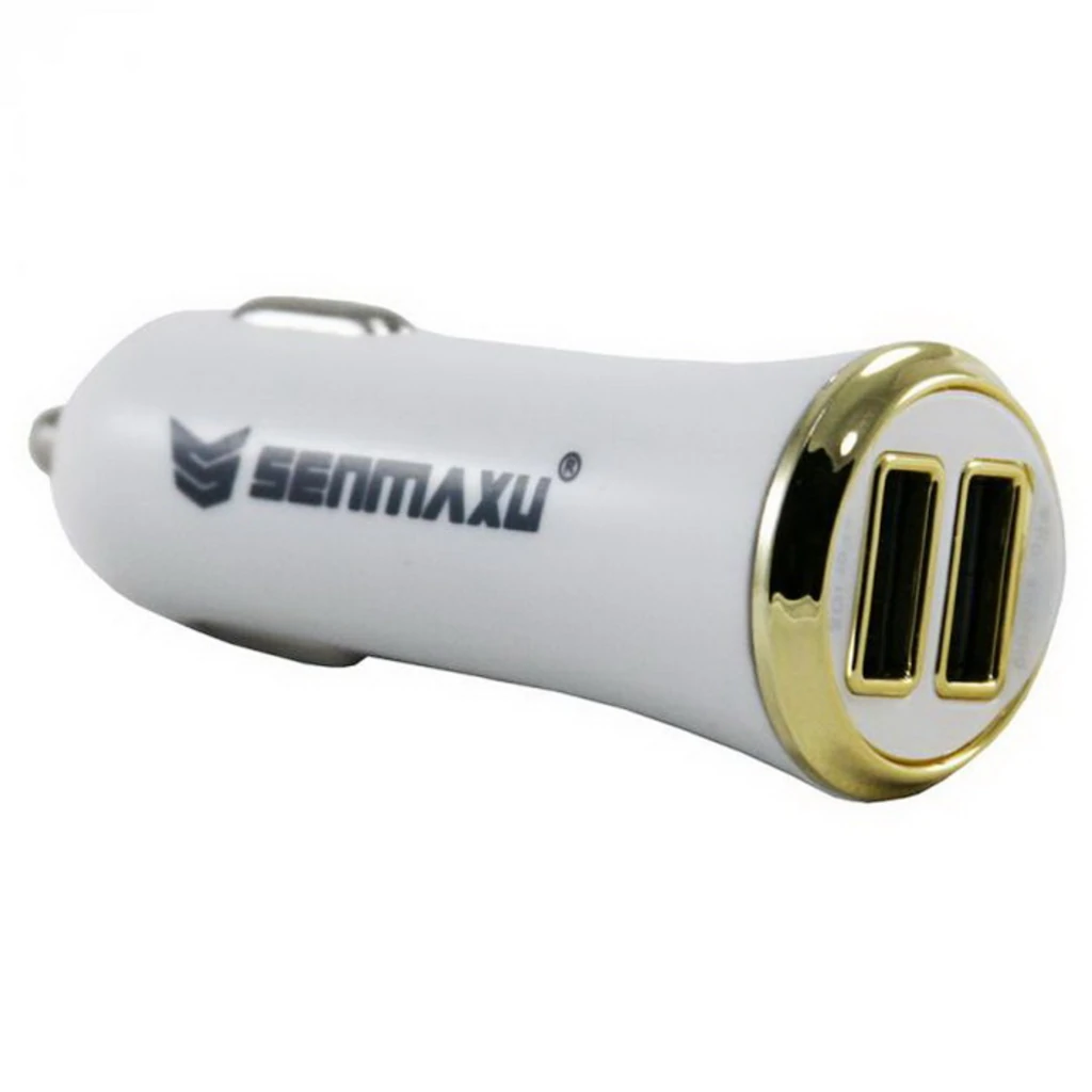 Автомобильное зарядное устройство microUSB 2в1 Senmaxu SMX-203 Car Charger (2 USB/2.1A) White