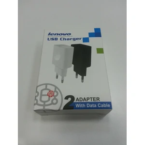 Сетевое зарядное устройство Lenovo 2в1 (1USB) 1.5A Black
