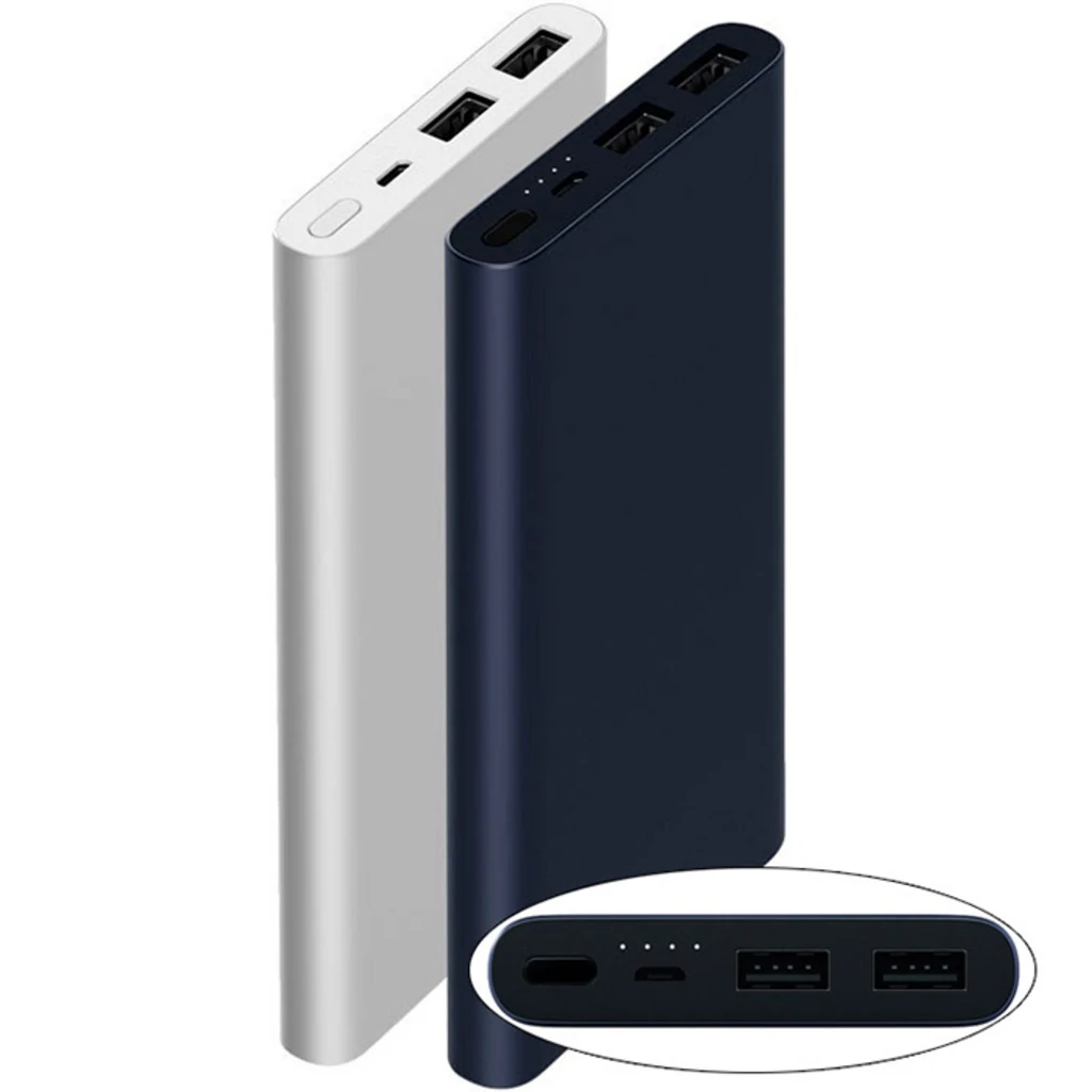 Внешний аккумулятор Xiaomi Mi Power Bank 2i 10000 mAh 2USB Black (PLM09ZM)