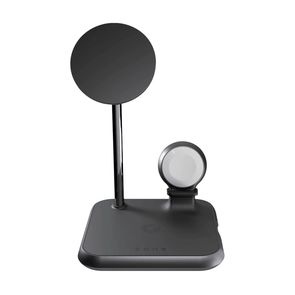 Бездротова зарядка Zens 4-в-1 Magnetic + Watch Aluminium Wireless Charger Black (ZEDC20B/00)
