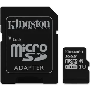 Карта пам'яті Kingston 16 GB microSDHC Class 10 UHS-I + SD Adapter (SDC10G2/16GB)