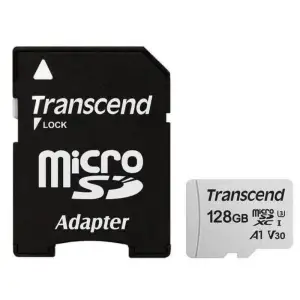 Карта пам'яті Transcend 128 GB microSDXC UHS-I U3 300S + SD Adapter (TS128GUSD300S-A)