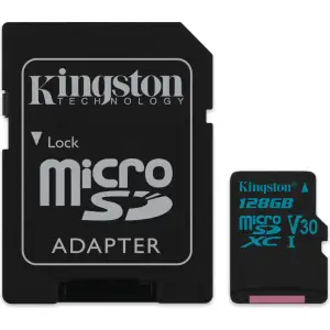 Карта пам'яті Kingston 128 GB microSDXC Class 10 UHS-I U3 Canvas Go! + SD Adapter (SDCG2/128GB)