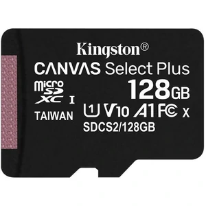 Карта памяти Kingston 128 GB microSDXC Class 10 UHS-I Canvas Select Plus SDCS2/128GBSP