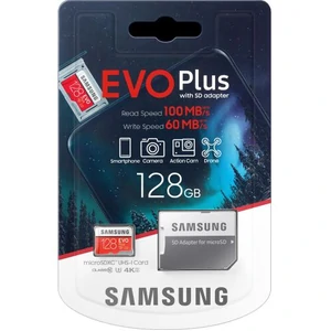 Карта пам'яті Samsung 128 GB microSDXC Class 10 UHS-I U3 EVO Plus 2020 + SD Adapter MB-MC128HA