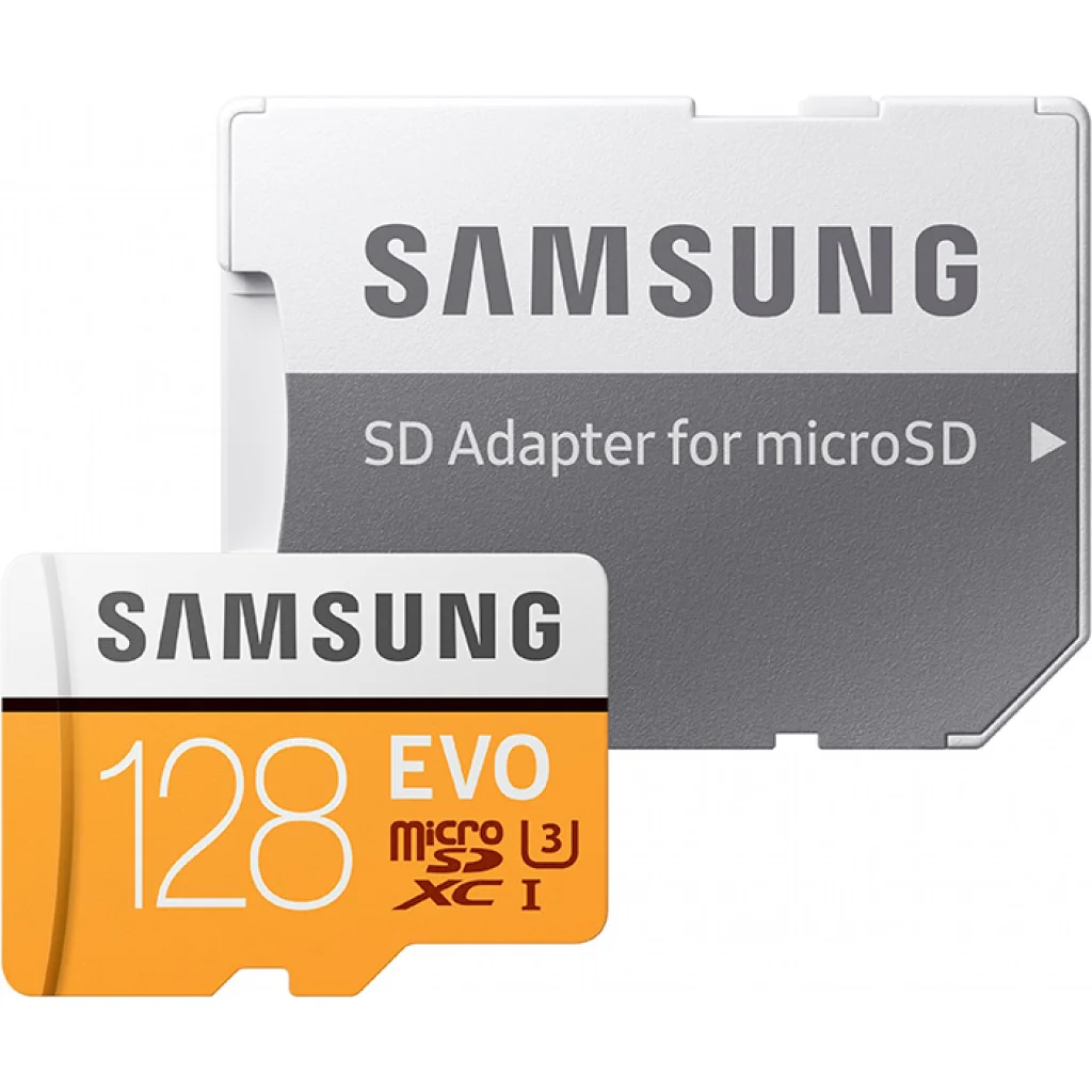 Карта пам'яті Samsung 128 GB microSDHC Class 10 UHS-I EVO + SD Adapter MB-MP128GA