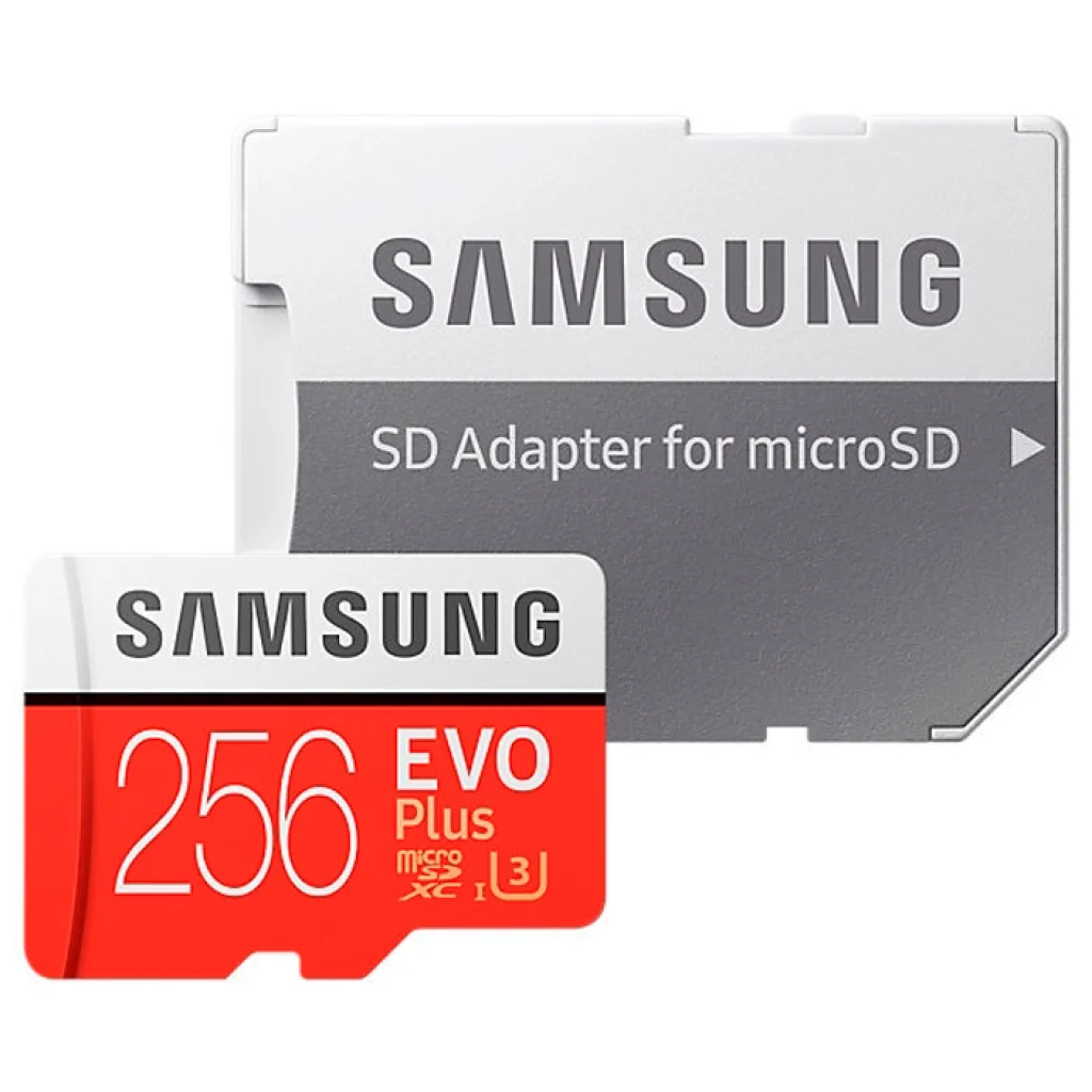 Карта пам'яті Samsung 256 GB microSDXC Class 10 UHS-I U3 EVO Plus + SD Adapter MB-MC256HA