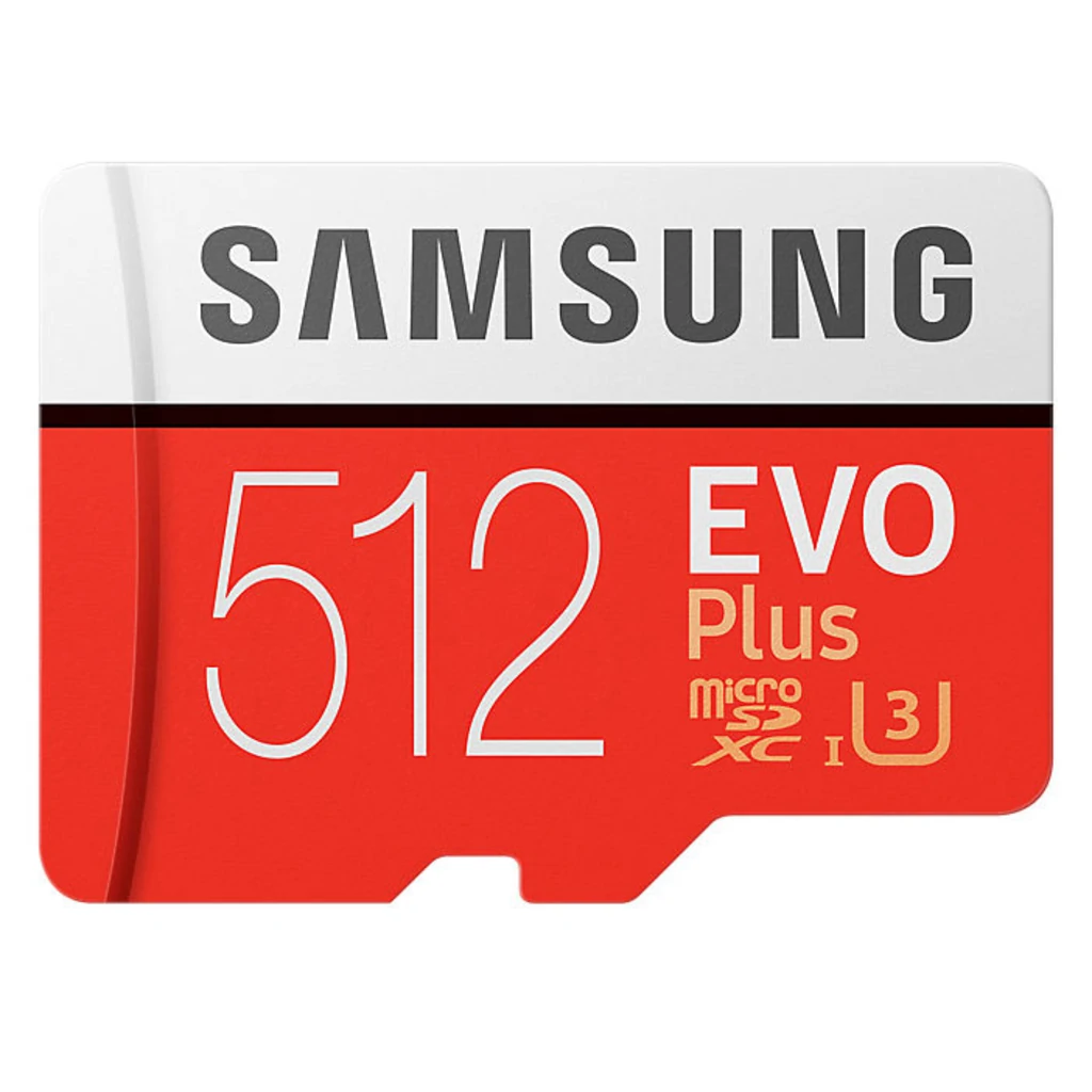 Карта пам'яті Samsung 512 GB microSDXC Class 10 UHS-I U3 EVO Plus + SD Adapter MB-MC512HA