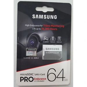 Карта пам'яті Samsung 64 GB microSDXC Class 10 UHS-I Pro Endurance + SD adapter MB-MJ64GA