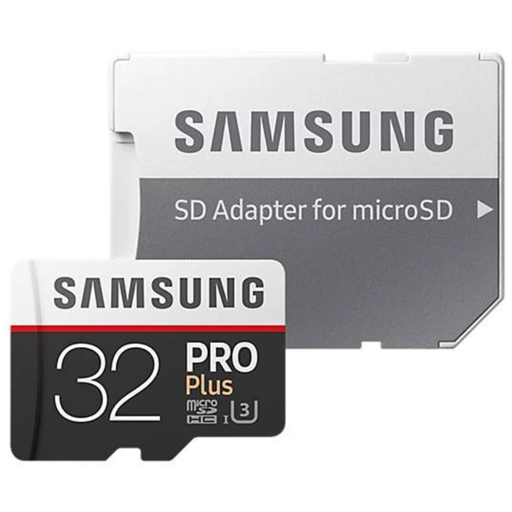 Карта пам'яті Samsung 32 GB microSDHC Class 10 UHS-I U3 PRO Plus + SD Adapter MB-MD32GA