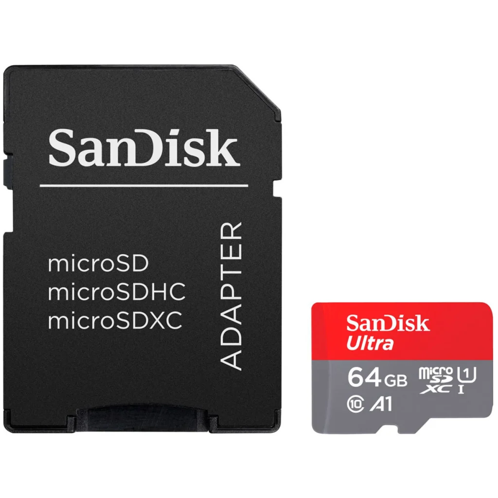 Карта памяти SanDisk 64 GB microSDXC UHS-I A1 Class 10 Ultra (SDSQUAB-064G-GN6MA)