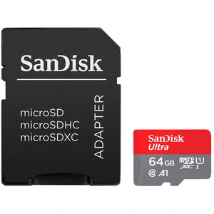 Карта памяти SanDisk 64 GB microSDXC UHS-I A1 Class 10 Ultra (SDSQUAB-064G-GN6MA)