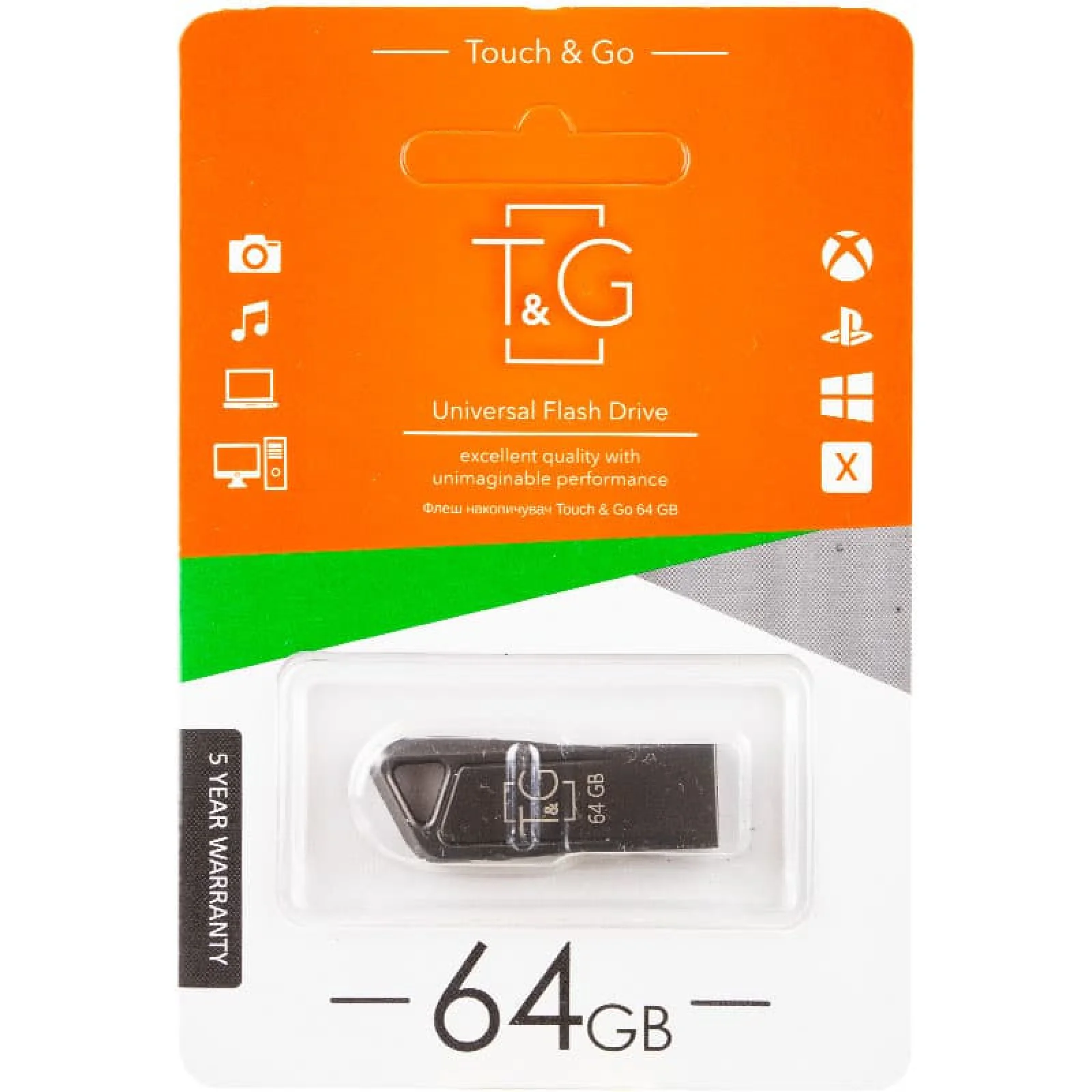 USB накопичувач T&G 114 Metal Series 64GB