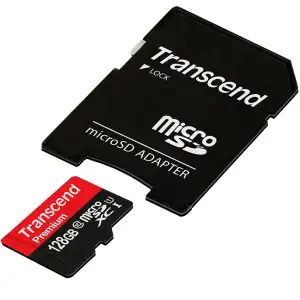 Карта пам'яті Transcend 128 GB microSDXC UHS-I Premium + SD Adapter (TS128GUSDU1)