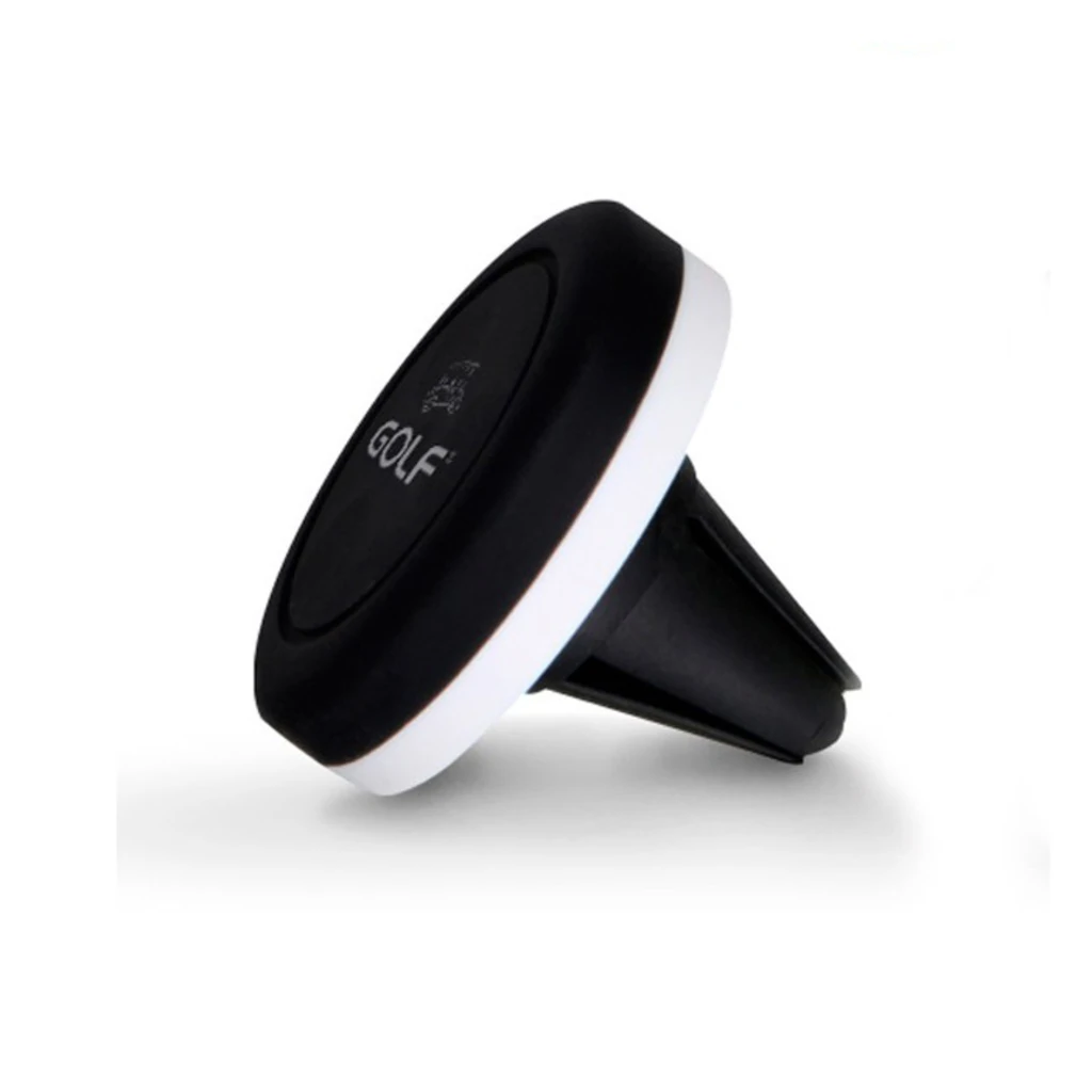 Магнітний автодержатель Golf GF-CH02 Magnet White/Black (Кріплення вентиляційна решітка)