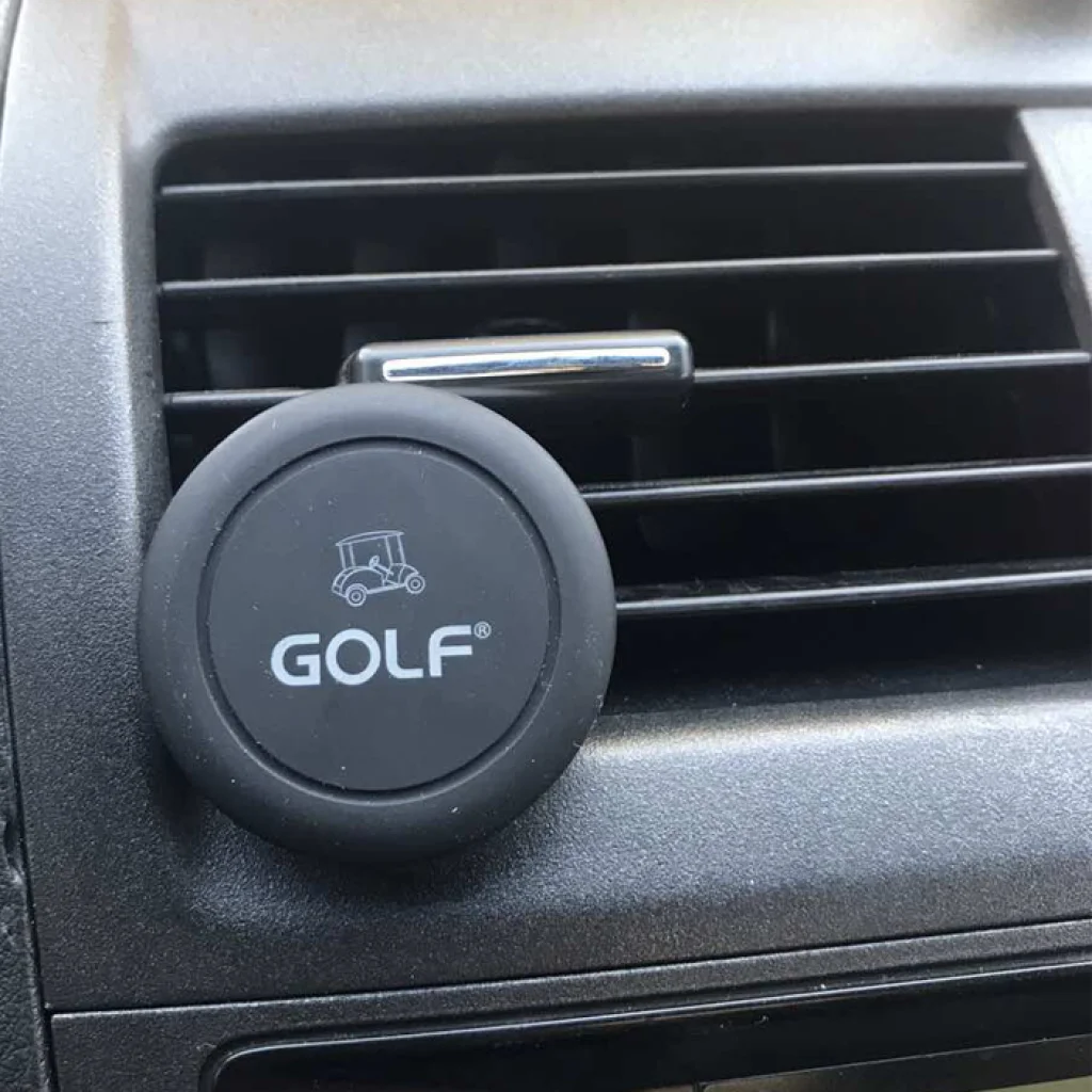Магнітний автодержатель Golf GF-CH02 Magnet White/Black (Кріплення вентиляційна решітка)