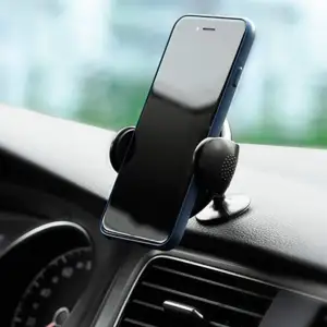 Автотримач Hoco Car Mount CW4 + Wireless Fast Charger Black