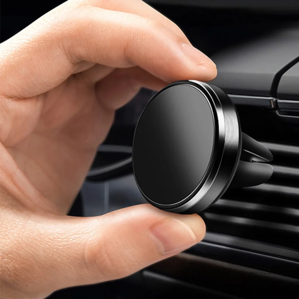 Магнитный автодержатель Optima RM-C04 Black (Крепление вентиляционная решетка)