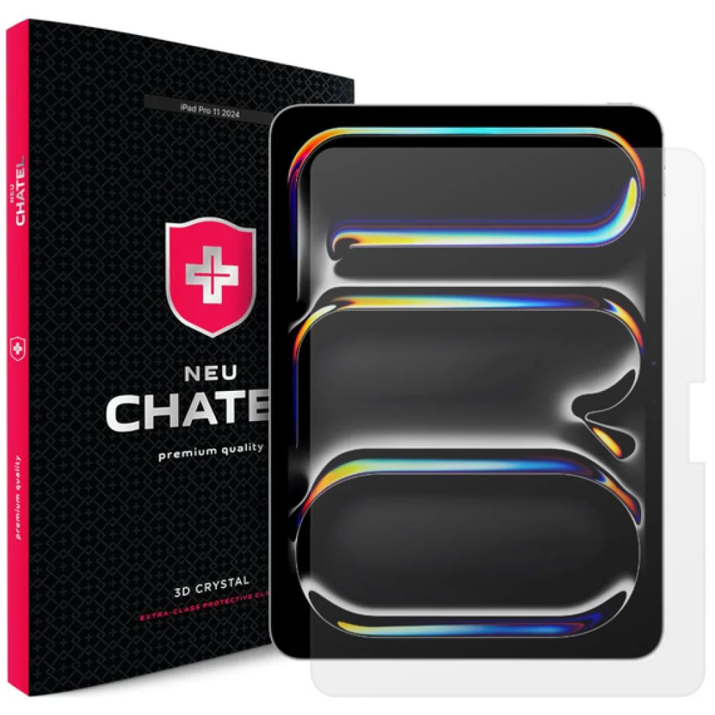 Защитное стекло +NEU Chatel Screen Protective HD Glass 0.26mm for iPad Pro 13 2024 Front