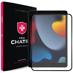 Защитное стекло +NEU Chatel Corning Gorilla Glass Front Black для iPad 10.2 2019/2020/2021