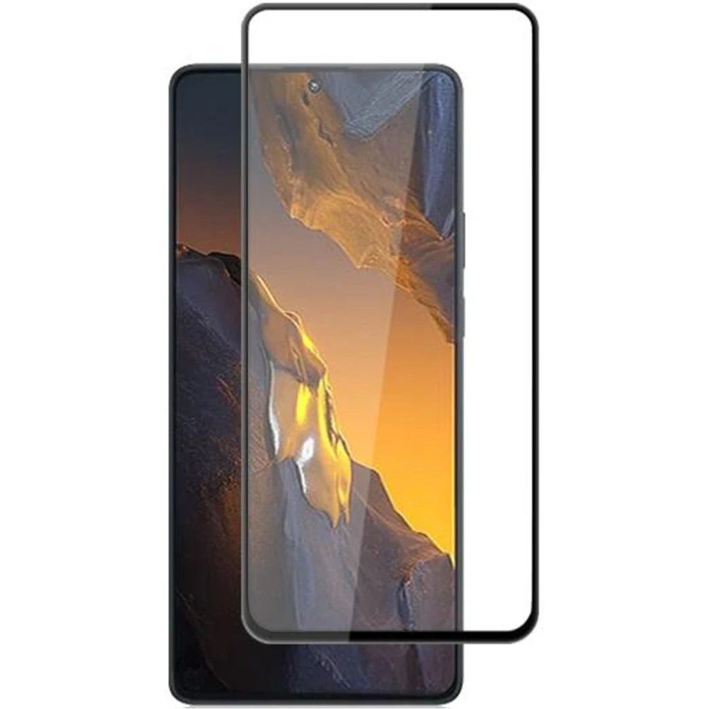 Захисне скло Full Glue 3D Black для Poco F5