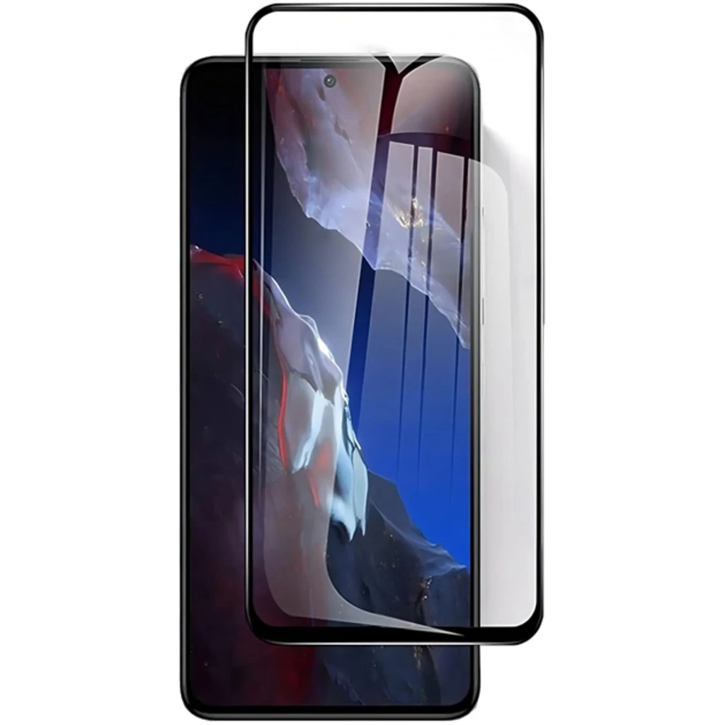 Захисне скло Full Glue 5D Black для Poco F5 Pro