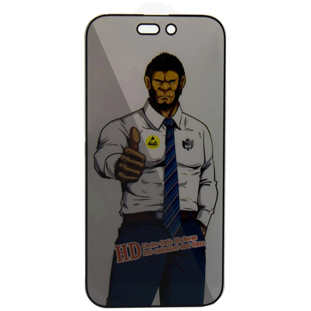 Защитное стекло Privacy 5D Anti-Static для Apple iPhone 15 Pro
