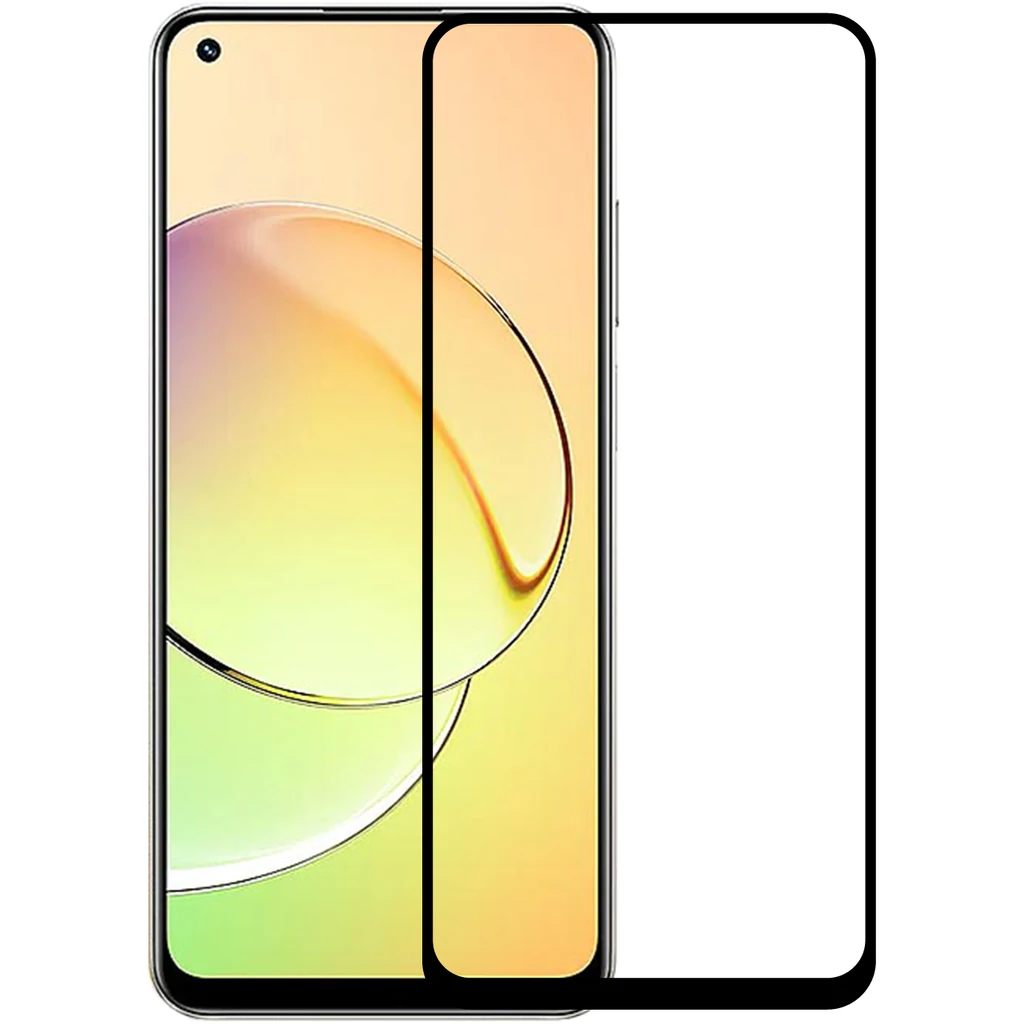 Захисне скло 5D Full Glue Black для Realme 10