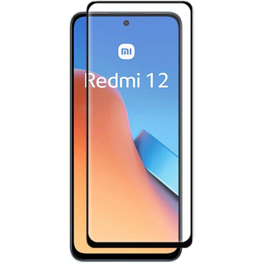 Захисне скло Full Glue 3D Black для Xiaomi Redmi 12