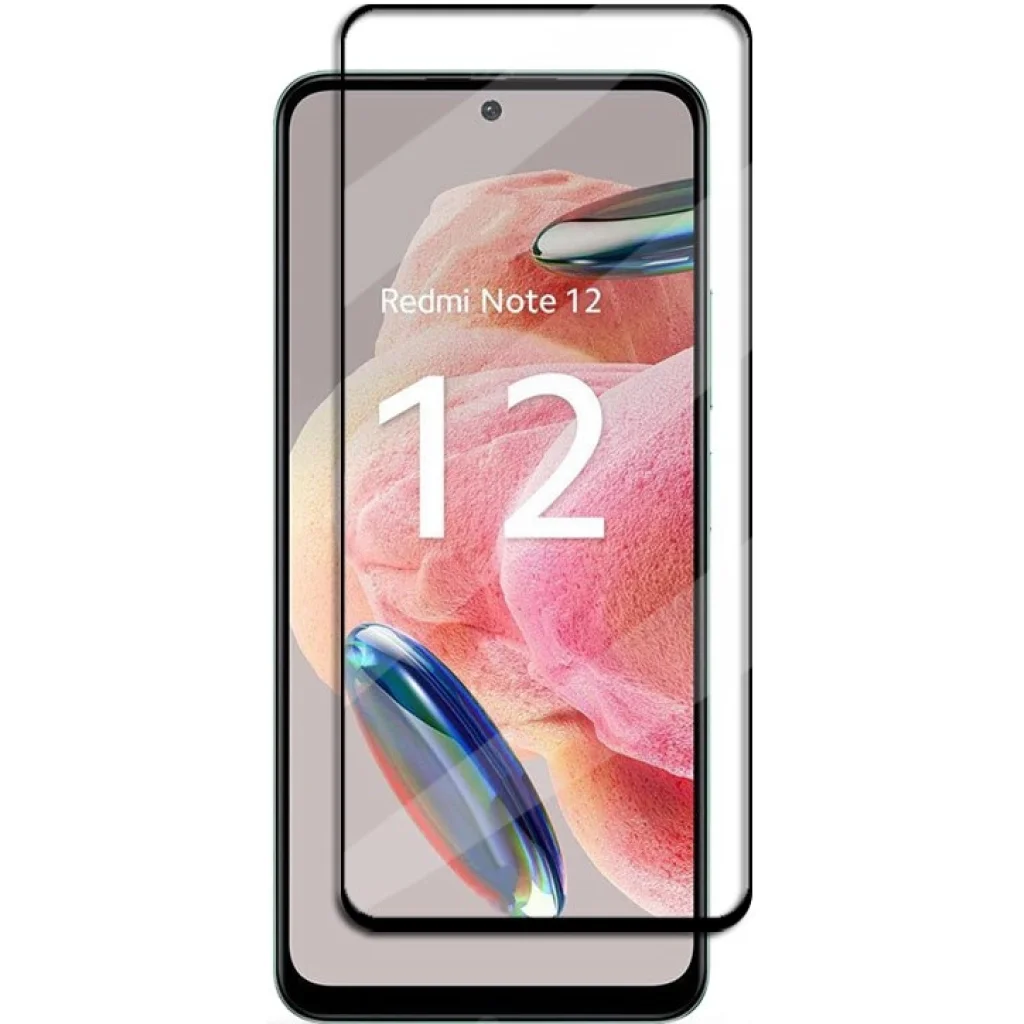 Защитное стекло Full Glue 5D Black для Xiaomi Redmi Note 12 4G, Xiaomi Redmi Note 12 5G, Poco X5