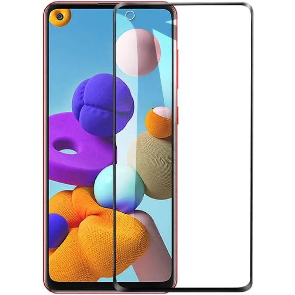 Защитное стекло Full Glue Black для Samsung Galaxy A21s (SM-A217)
