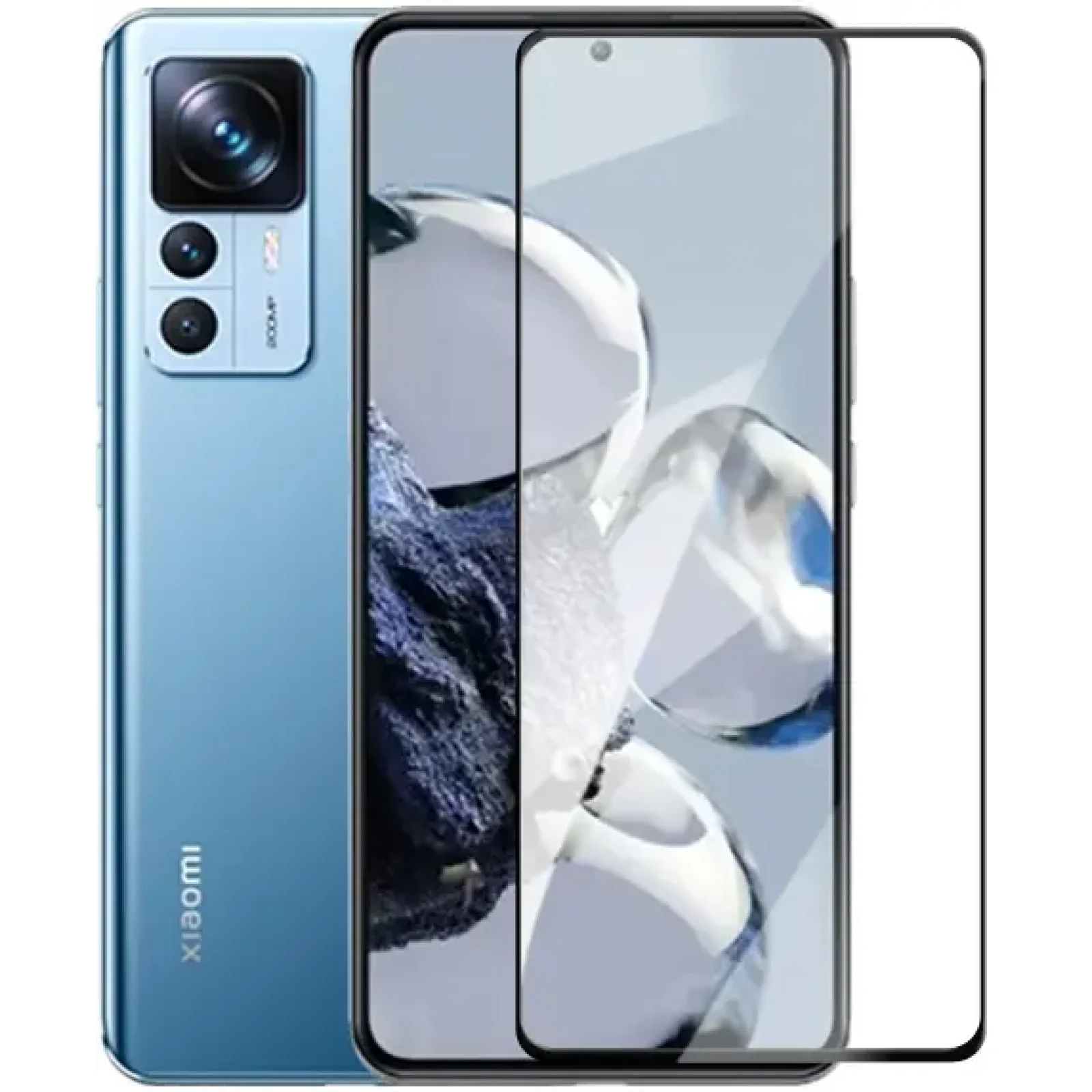 Захисне скло Full Glue 5D Black для Xiaomi 12T, Xiaomi 12T Pro