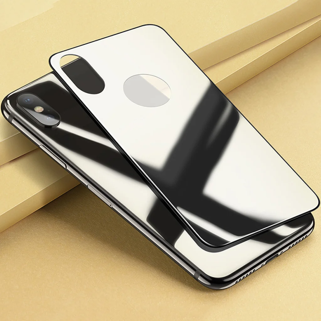 Захисне скло BACK Black для iPhone X (для задньої панелі)