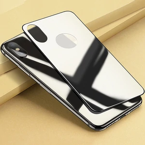 Защитное стекло BACK Black для iPhone X (для задней панели)